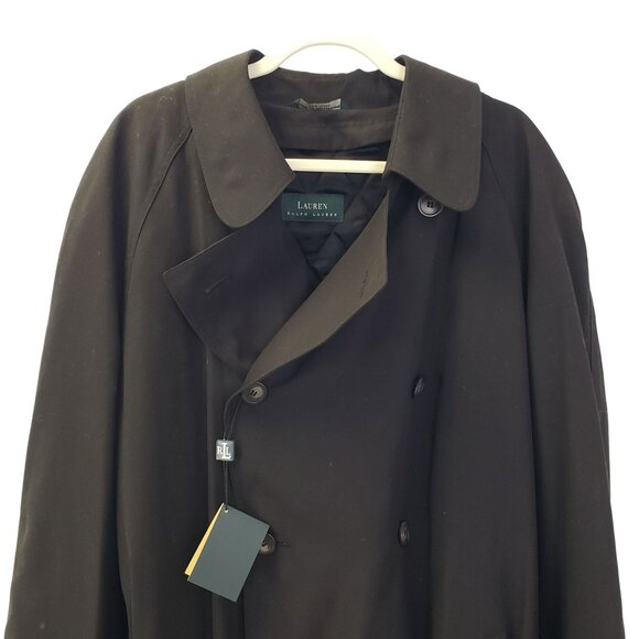 NWT Lauren Ralph Lauren Brisbane Double-Breasted Trench Coat Size 44L - Picture 5 of 10